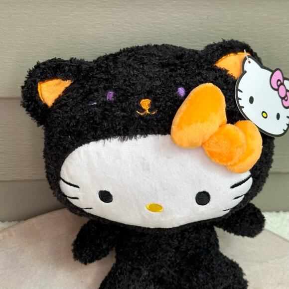 Halloween Hello Kitty Black Cat Plush Sanrio 2023 Cracker Barrel New Collectible - Picture 4 of 15